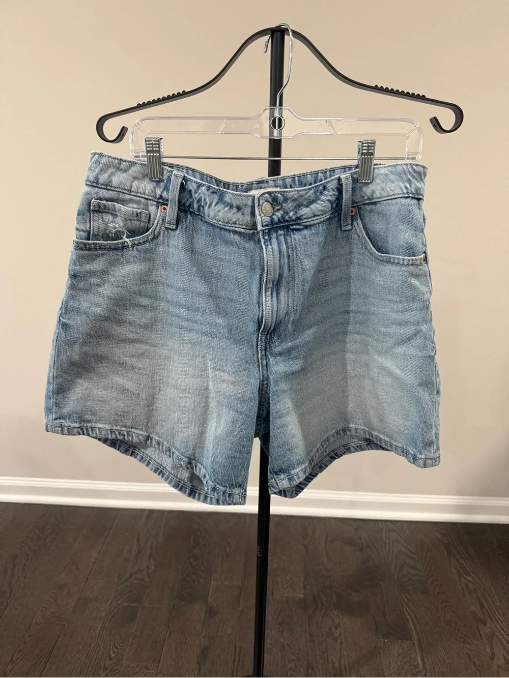 Maurices Light Blue Denim Shorts